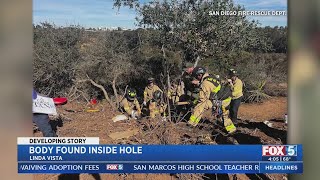 Body found inside hole in Linda Vista [upl. by Ayiotal427]