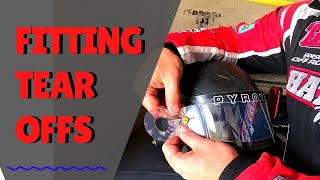 Hateley Motorsport Wingless Sprint Tech Tip Tear Offs [upl. by Litnahc440]