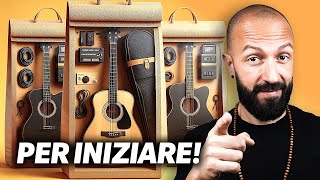 STARTER PACK per chitarra ACUSTICA Validi per iniziare  StrumentiMusicalinet [upl. by Ku]