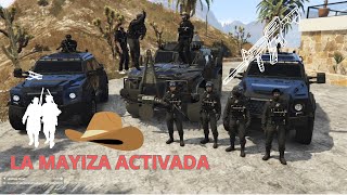 LA MAYIZA SALIO A CAZAR A LOS CONTRARIOS EN SUS BLINDADOS ARTILLADOS  GTA V RP [upl. by Berlauda]