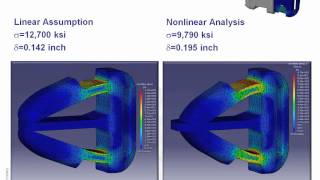 CATIA V5 Analysis  Part 1 Nonlinear Analysis [upl. by Artim400]