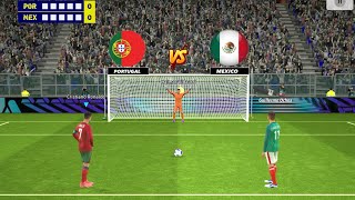 Penalty Shootout  Portugal vs Mexico 🔥  Cristiano Ronaldo vs Guillermo Ochoa 🔥 eFootball [upl. by Nyved809]