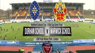 NatWest U18s Cup SemiFinal 2014 Durham School v Warwick School [upl. by Serolod]