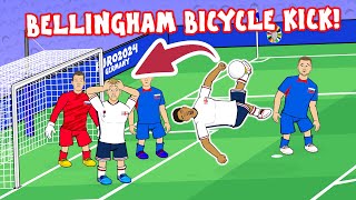 BELLINGHAM SAVES ENGLAND Bicycle kick vs Slovakia Euro 2024 Goals Highlights [upl. by Achorn]