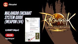 Malangdo Enchant System Guide Weapon lv4 [upl. by Obadiah630]