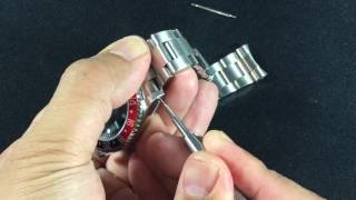 Rolex 16710 GMT Master Coke Bracelet  Strap replacement [upl. by Llerehs553]