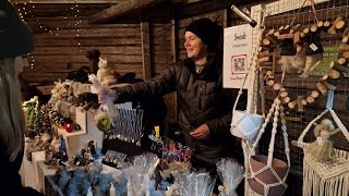 Hägnans Julmarknad Christmas market in Hägnan Luleå 2023 [upl. by Atsugua]