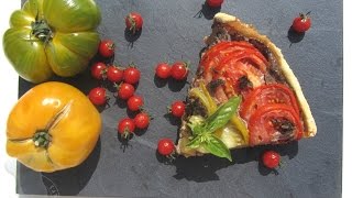 Recette de tarte aux tomates multicolores [upl. by Lapides652]