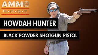 Trying Out the 20 Gauge Davide Pedersoli Howdah Hunter Black Powder Shotgun Pistol [upl. by Carmina]