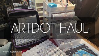 Art Dot Haul Unboxing  Storage Solutions  Canvas Glue Tips for Repairing Stickiness [upl. by Samford]