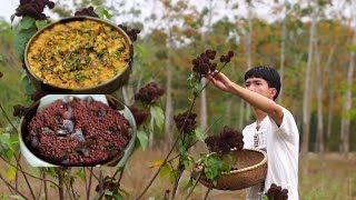 Harvesting annatto seeds the seeds that add color to dishes [upl. by Ashely]