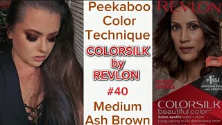 Medium Ash Brown  REVLON COLORSILK  Peekaboo Color amp Root Retouch [upl. by Odragde]