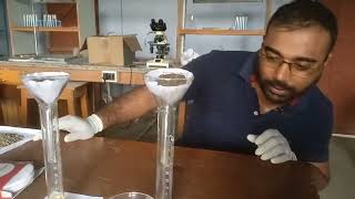 Water holding capacity of soil class 12 biology practical [upl. by Ytsanyd]