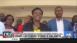 Court declares ongoing nationwide lecturers strik illegal [upl. by Nyllij]