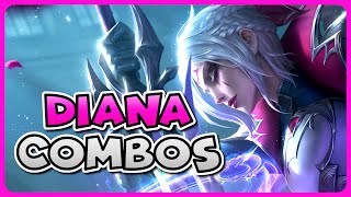 DIANA COMBO GUIDE  How to Play Diana Season 14  Bav Bros [upl. by Ignaz347]