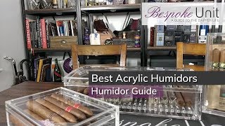 Best Acrylic Humidors Attractive Airtight Cigar Storage Options [upl. by Samohtnhoj]