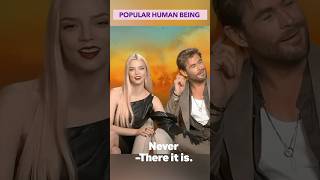 Watch how anyataylorjoy touches chrishemsworth 🥰 shorts funny celebrity popular interview [upl. by Einavoj440]