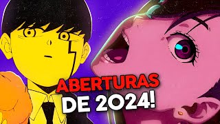 Melhores ABERTURAS de ANIME em 2024 🧙👽 [upl. by Kiki716]