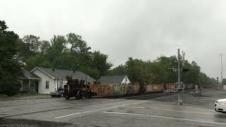 NORFOLK SOUTHERN GE D940CW Southbound Empty Intermodal Container Train Part 2 [upl. by Knowle593]