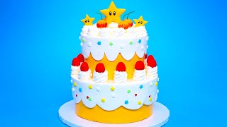 PRINCESS PEACH CAKE  SUPER MARIO  NERDY NUMMIES [upl. by Ciryl832]