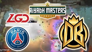 PSGLGD vs DEBOOSTERS  LVL 1 ROSHAN  RIYADH MASTERS 2022 DOTA 2 [upl. by Neltiak]