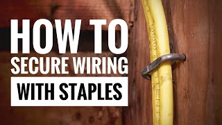 How to Staple Electrical Wires Correctly and what happens when you dont [upl. by Ardnasal]