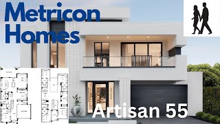 Display Homes Metricon Artisan 55 Walkthrough [upl. by Yekcin]