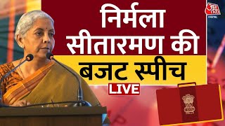 Union Budget 202425 Live Updates  वित्त मंत्री Nirmala Sitharaman का बजट भाषण  Aaj Tak [upl. by Robena]