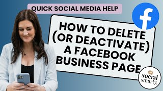 How to Delete or Deactivate your Facebook Business Page  StepbyStep Guide [upl. by Lekram500]