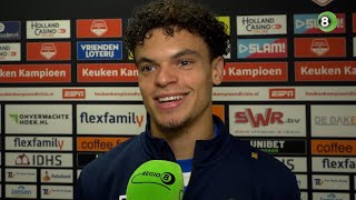 Tristan van Gilst na De GraafschapFC Dordrecht IK had nog meer goals kunnen maken [upl. by Gant]