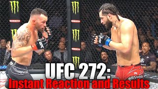 UFC 272 Reaction and Results [upl. by Aneroc]