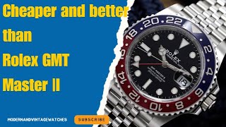 Cheaper and better than Rolex GMT Master  The best alternative [upl. by Uhayile]