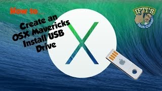 OSX 109 Mavericks  How to Create a Bootable USB Flash Drive [upl. by Ynoyrb]