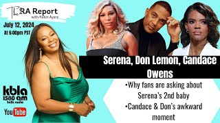 Fans Question Serena Williams About 2nd Child Candace Owens Calls Don Lemon Sinful To His Face [upl. by Lyudmila]