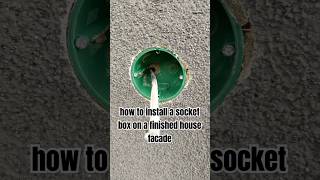 how to install a socket box on a finished house facadeshorts [upl. by Leff]