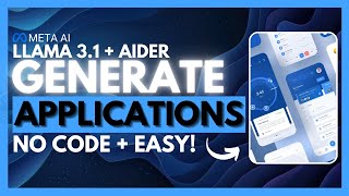 Aider  Llama 31 Develop a Fullstack App Without Writing ANY Code [upl. by Ymac]