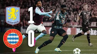 Historic winning streak ends in England  Aston Villa  FC Bayern 10  Highlights amp Interviews UCL [upl. by Naitsabas]