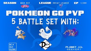 Pokémon GO PvP  Great League 5 Rounds Marowak  Dewgong Drapion S [upl. by Aldercy]