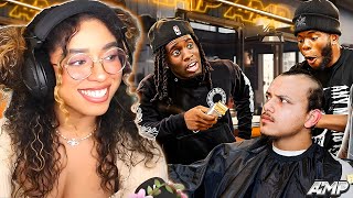 Jalon Reacts to AMP Opens a Barbershop [upl. by Possing]