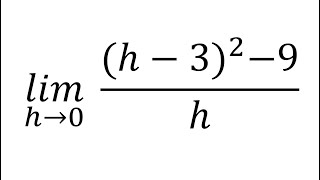 limit of h329h as h approaches 0  calculus 1  limit question solution [upl. by Yror858]