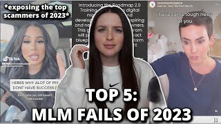 TOP 5 MLM FAILS OF 2023 exposing the top scammers [upl. by Lemaceon]