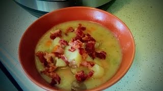 Creamy Potato Bacon Soup Instant Pot Dairy Free amp Whole30 [upl. by Shivers222]