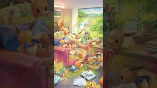 Eevee 🐈🐈‍⬛ fypシ゚viral pokemon pokemontcg eevee pokemonart [upl. by Gilchrist780]