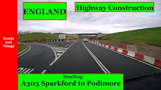 FEB 2024 UPDATE  A303 Dualling Eastbound Podimore to Sparkford Near Yeovil Somerset ENGLAND [upl. by Ledeen]