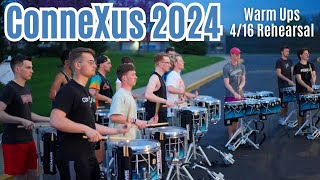 ConneXus 2024 Warm Ups  WGI Finals Week Rehearsal [upl. by Nodyarg]