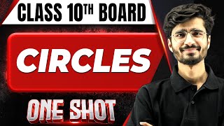 CIRCLES in 1 Shot FULL CHAPTER COVERAGE ConceptPYQs  Class 10th Boards [upl. by Nimar614]