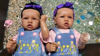 Realistic Reborn Doll African American Amazon UnboxingReview [upl. by Wanyen]