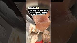 Você sabia Que é por isso que o bife 🥩 gruda na panela dicas utilidadepublica viral bife [upl. by Airdnaz]