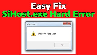 How To Fix SiHost Exe Hard Drive Error in Windows 11 [upl. by Ollayos]