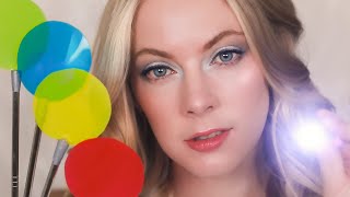 ASMR Unpredictable Eye Exam Light Triggers Coloured Filters Testing Your Focus [upl. by Banebrudge]